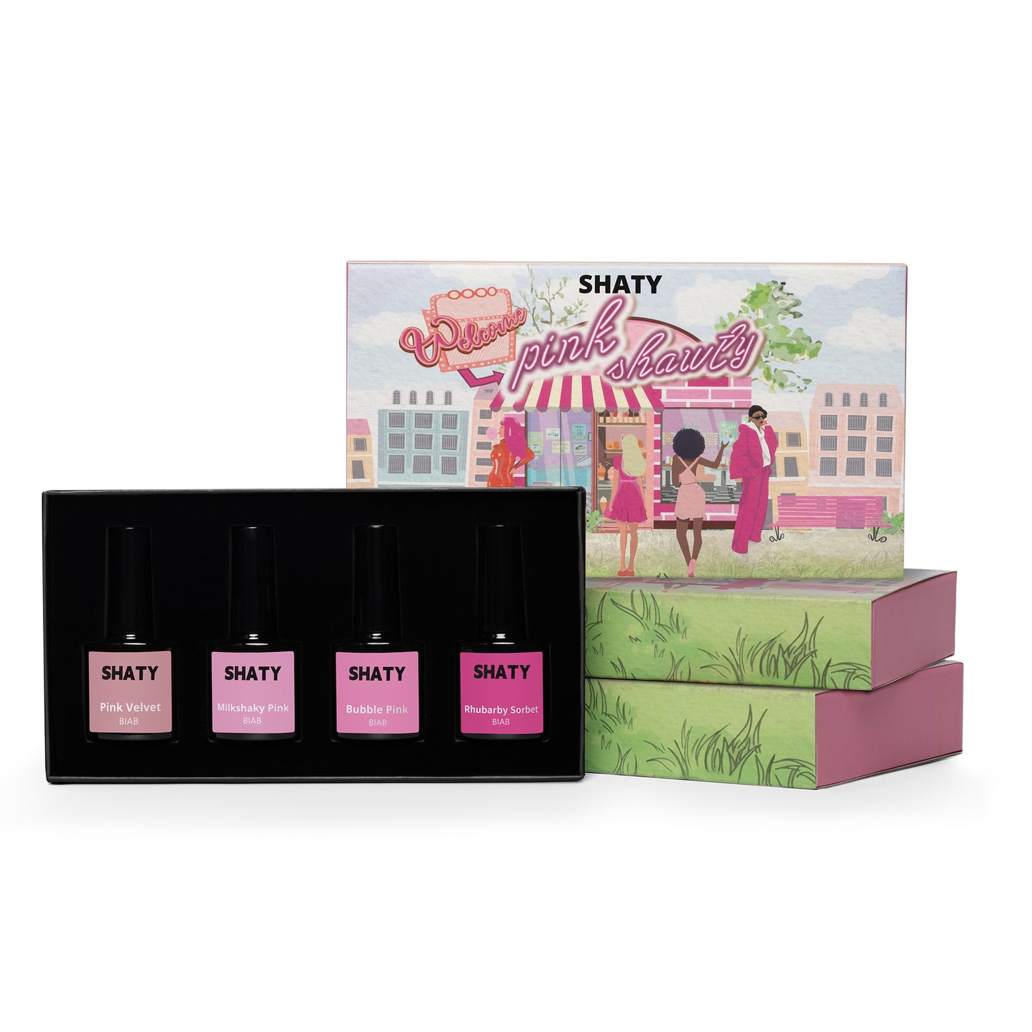 Roze kleurenset